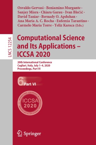 Computational Science and Its Applications – ICCSA 2020 (Part VI)