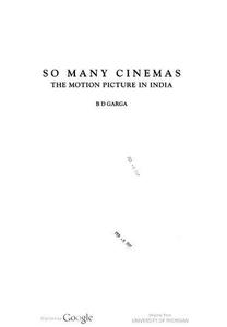 So Many Cinemas  The Motion Picture in India