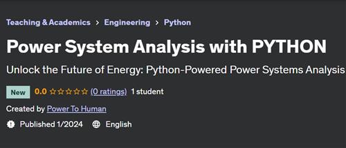 Power System Analysis with PYTHON