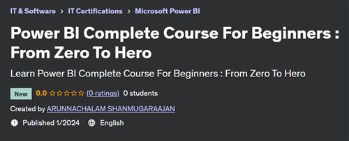Power BI Complete Course For Beginners From Zero To Hero
