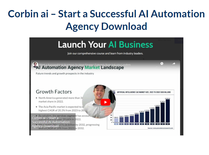 Corbin ai – Start a Successful AI Automation Agency Download 2024