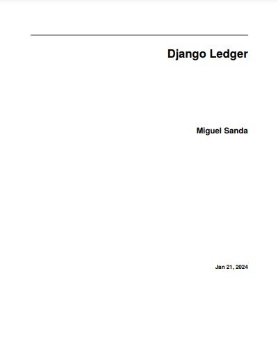 Django Ledger