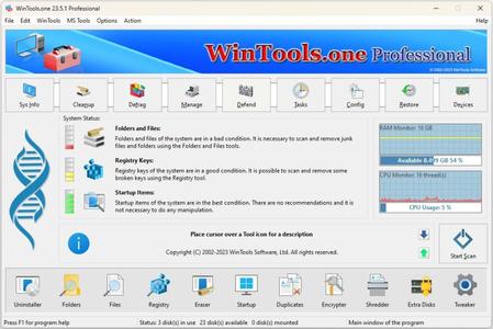 WinTools.one Home / Professional 24.1.1 Multilingual