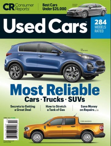 Consumer Reports: Used Cars - April 2024
