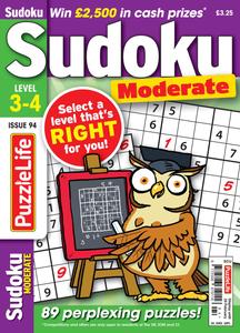 PuzzleLife Sudoku Moderate – Issue 94 – 25 January 2024