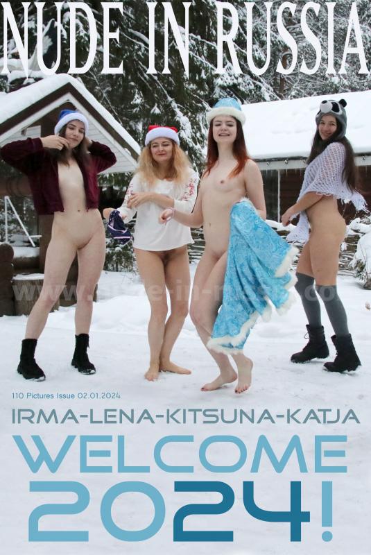 [Nude-in-russia.com] 2024-01-02 Lena, Katja P, Irma, Kitsuna - Welcome 2024! [Exhibitionism, Posing, Teen] [2700*1800, 111 фото]