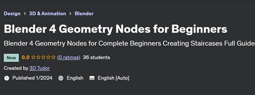 Blender 4 Geometry Nodes for Beginners