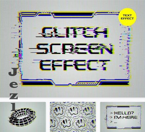 Glitch Screen Text & Logo Effect - 91973045