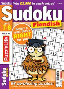 PuzzleLife Sudoku Fiendish – Issue 94 – 25 January 2024