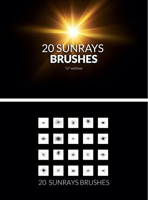 20 Photoshop Sunlight brushes - X7TKUKQ