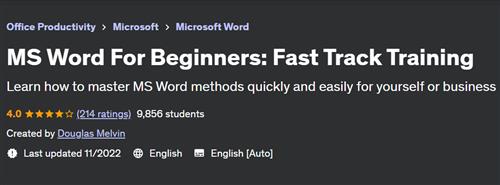 MS Word For Beginners – Fast Track Training