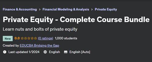 Private Equity – Complete Course Bundle
