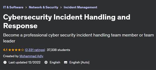 Cybersecurity Incident Handling and Response