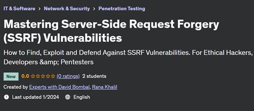 Mastering Server–Side Request Forgery (SSRF) Vulnerabilities
