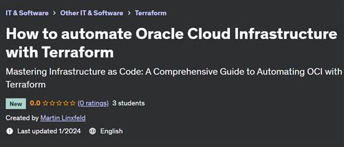How to automate Oracle Cloud Infrastructure with Terraform