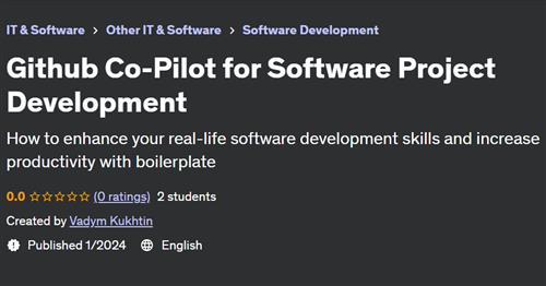 Github Co-Pilot for Software Project Development