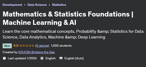 Mathematics & Statistics Foundations – Machine Learning & AI
