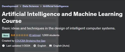Artificial Intelligence and Machine Learning Course (2024)