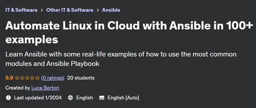 Automate Linux in Cloud with Ansible in 100+ examples