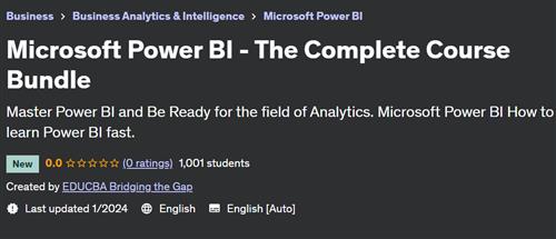 Microsoft Power BI – The Complete Course Bundle