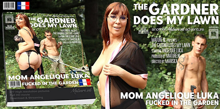 Angelique Luka (EU) (31) - This gardner gets to plow the lawn from a hot mom in the garden