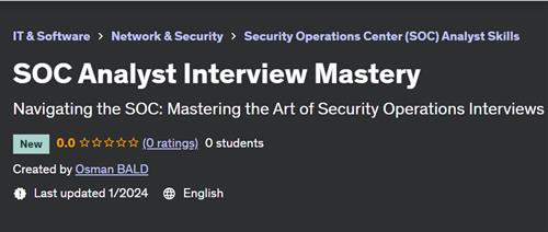 SOC Analyst Interview Mastery
