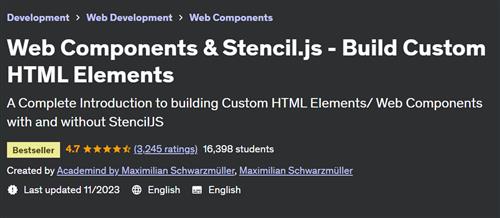 Web Components & Stencil.js – Build Custom HTML Elements