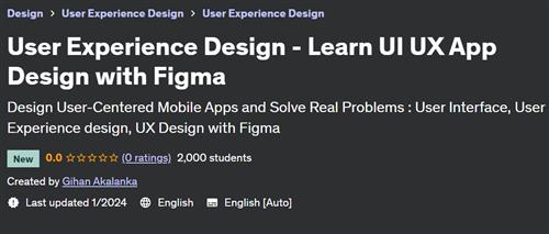 User Experience Design – Learn UI UX App Design with Figma