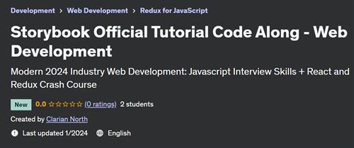 Storybook Official Tutorial Code Along – Web Development