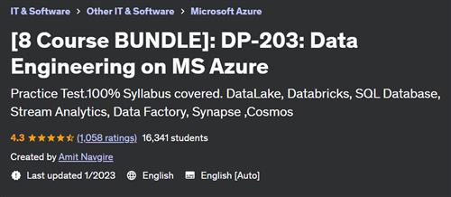 [8 Course BUNDLE] DP-203 Data Engineering on MS Azure