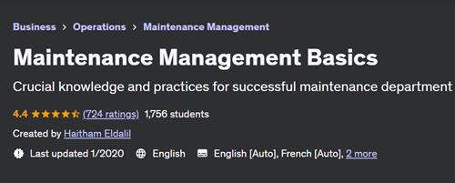 Maintenance Management Basics