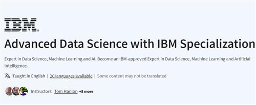 Coursera – Advanced Data Science with IBM Specialization