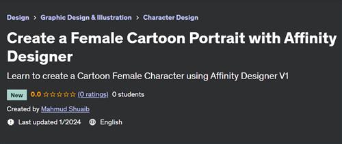 Create a Female Cartoon Portrait with Affinity Designer