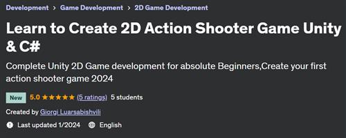 Learn to Create 2D Action Shooter Game Unity & C#