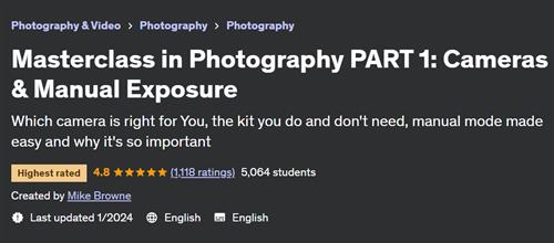 Masterclass in Photography PART 1 – Cameras & Manual Exposure