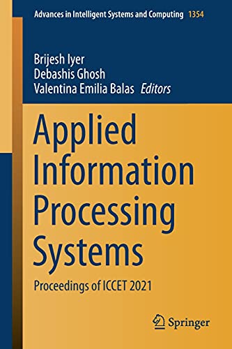 Applied Information Processing Systems Proceedings of ICCET 2021 (2024)