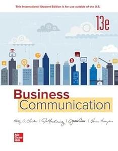 ISE Business and Administrative Communication Ed 13