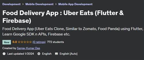 Food Delivery App – Uber Eats (Flutter & Firebase)