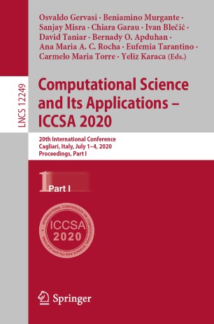 Computational Science and Its Applications – ICCSA 2020 (Part I)