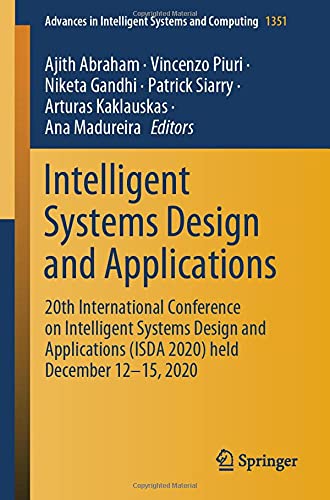 Intelligent Systems Design and Applications (2020)