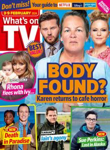 What's on TV – 3 February 2024